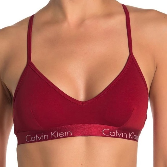 Calvin Klein Other - 3 For $30 NWOT Calvin Klein Red Logo Padded V-Neck Bra